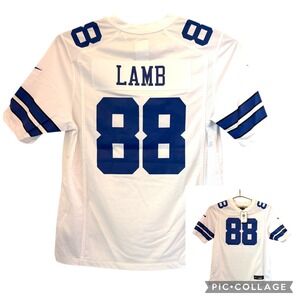 Dallas Cowboys CeeDee Lamb 88 White Jersey Nike Mens Large NFL NEW 67NM-DCGR
